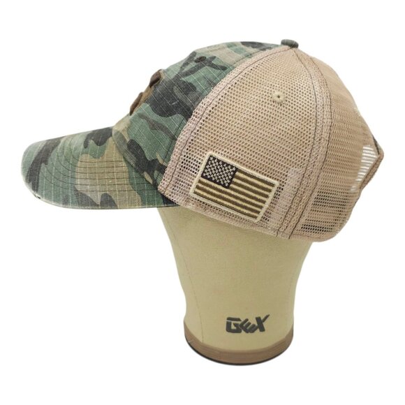 Mississippi State Bulldogs Strapback Cap Hat Logo Patch Distressed Camo Mesh TOW - Picture 9 of 14